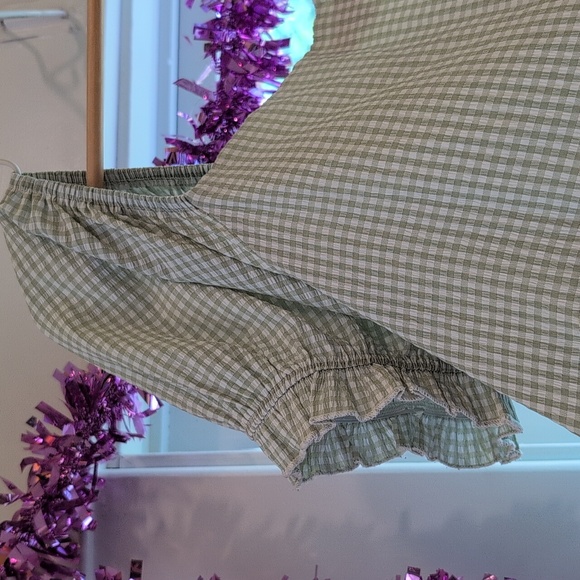 2XL Lisa Says Gah Sundress - Green Checkered - Picture 5 of 5